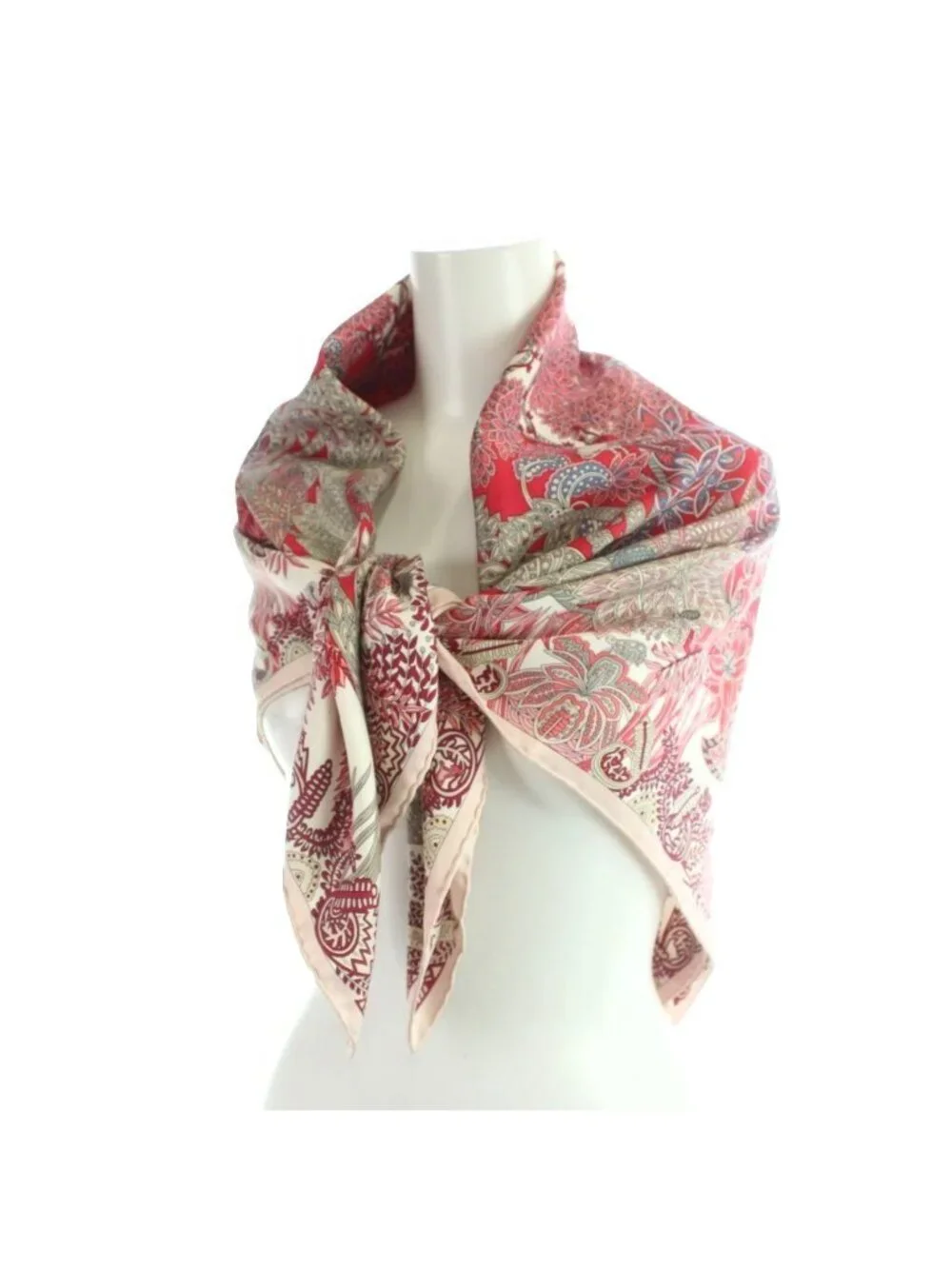 Hermes Carre 90 Maitres de la Foret Master of the Forest Large Scarf Shawl Logo - Picture 4 of 5